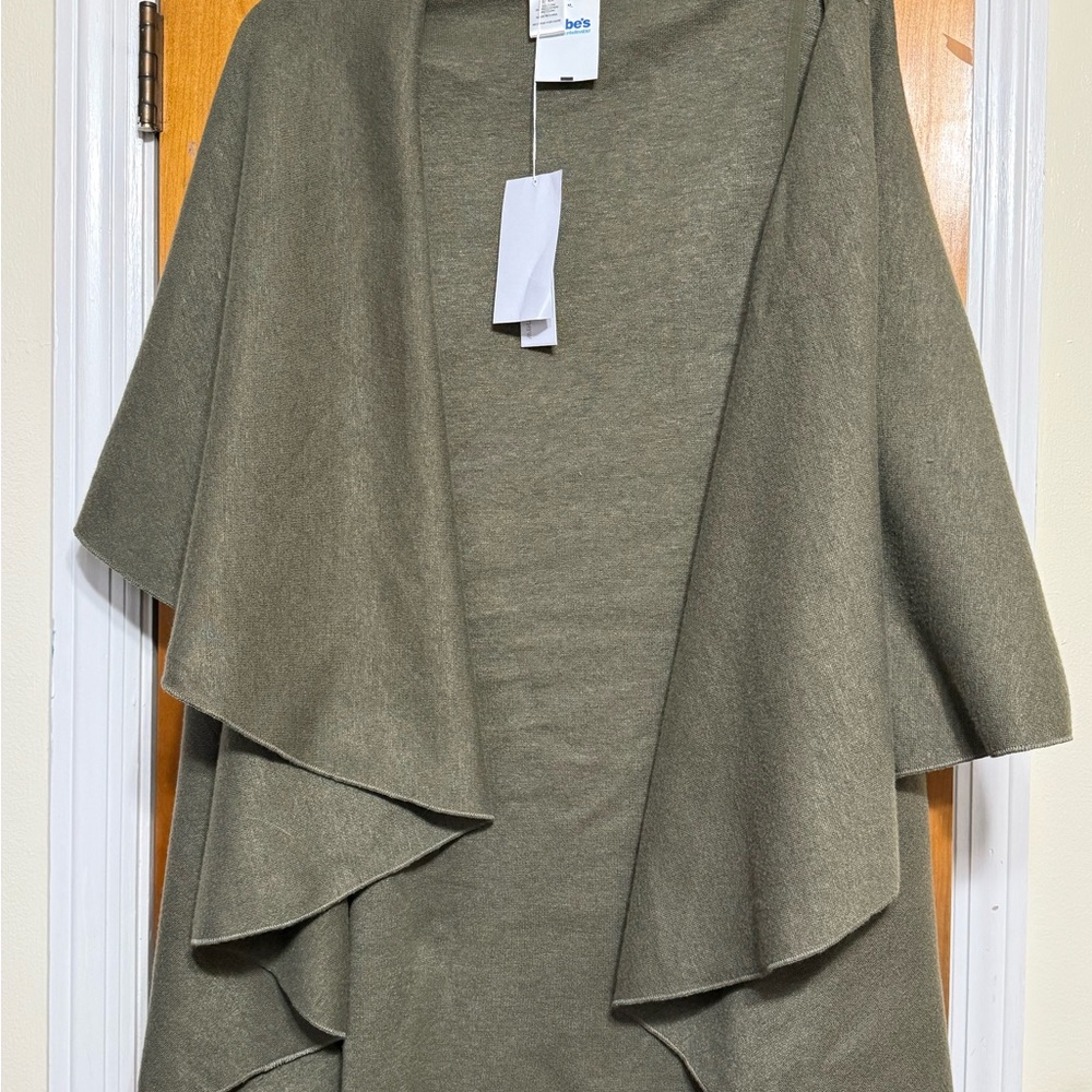 Elegant Olive Draped Vest